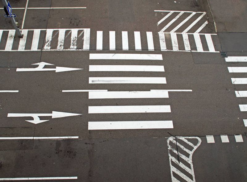 Zebrastreifen noch und nöcher